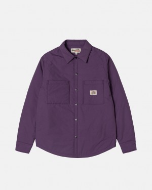 Camasa Dama Stussy Căptușită Tech Over Shirt Violet | DSZ-3212