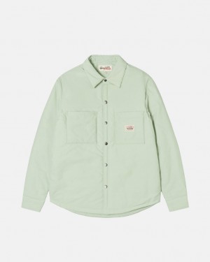 Cămașă Jachete Barbati Stussy Căptușită Tech Over Shirt Verzi | VLG-3605