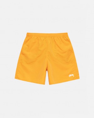 Costume De Baie Barbati Stussy Stock Apa Scurte Galbeni | VJL-3374