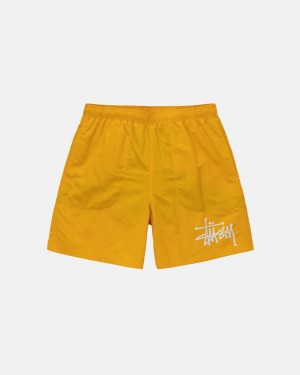 Costume De Baie Dama Stussy Big Basic Apa Scurte Galbeni | AXI-6087