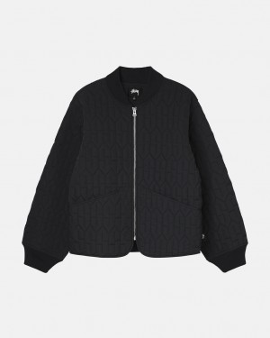 Geci Barbati Stussy S Matlasat Liner Jacket Negrii | SIL-3180