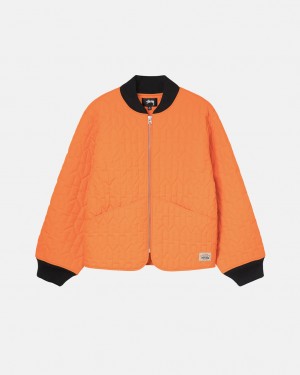 Geci Barbati Stussy S Matlasat Liner Jacket Portocalii | YWY-9176