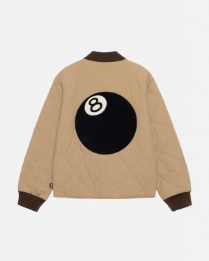 Geci Dama Stussy 8 Ball Matlasat Liner Jacket Maro | RDI-2104