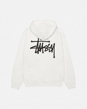 Hanorac cu Gluga Barbati Stussy Basic Stussy Hoodie Pigment Dyed Bej | JDY-7376