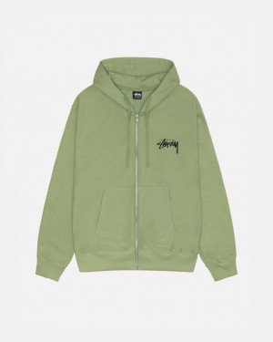 Hanorac cu Gluga Barbati Stussy Skate Tough Zip Hoodie Verzi | AIV-1274