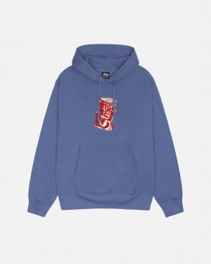 Hanorac cu Gluga Barbati Stussy Soda Can Hoodie Albastru Regal Albastri | NZQ-5015