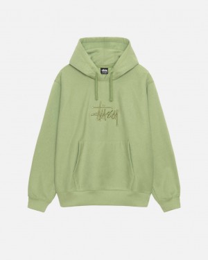 Hanorace Barbati Stussy Basic Applique Hood Verzi | HZU-6087