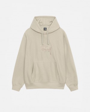 Hanorace Barbati Stussy Basic Applique Hood Kaki | HON-8084