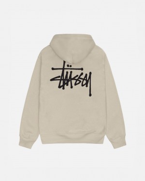 Hanorace Barbati Stussy Basic Stussy Hood Kaki | ZBH-2338