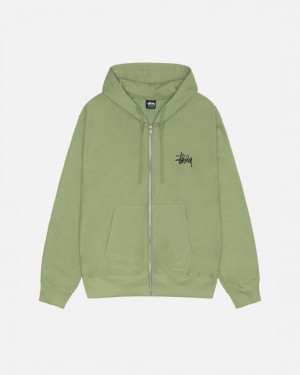 Hanorace Barbati Stussy Basic Stussy Zip Hood Verzi | NWF-2021