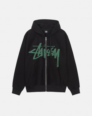 Hanorace Barbati Stussy Venus Zip Hood Negrii | RJT-7829