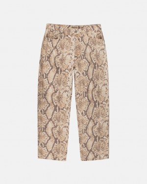 Pantaloni Barbati Stussy Big Ol' Jean Washed Panza Snakeskin | EFV-5290