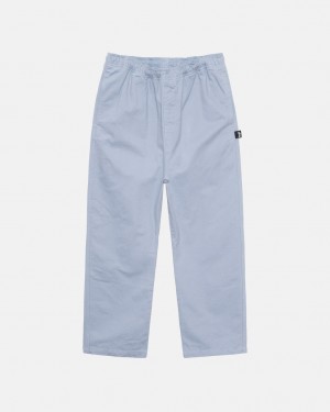 Pantaloni Barbati Stussy Brushed Beach Pant Albastri | MCN-8891