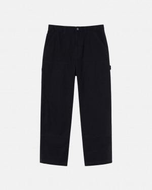 Pantaloni Barbati Stussy Lucru Pant Panza Negrii | SQY-0143