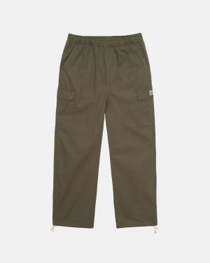 Pantaloni Barbati Stussy Ripstop Cargo Beach Pant Masline Verzi | UDN-6303