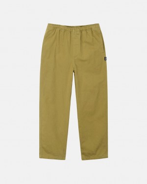 Pantaloni Dama Stussy Brushed Beach Pant Masline Verzi Inchis | UDH-4532