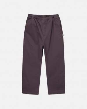 Pantaloni Dama Stussy Brushed Beach Pant Visinii | TAA-2930