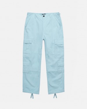 Pantaloni Dama Stussy Surplus Cargo Ripstop Albastri Deschis | UHY-6802