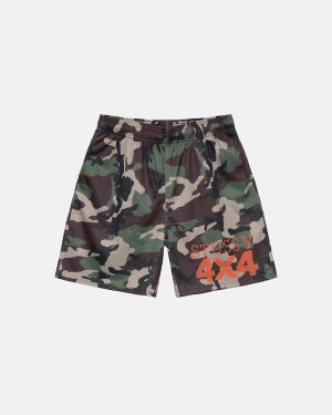 Pantaloni Scurti Barbati Stussy 4X4 Mesh Scurte Camuflaj | PGI-5864