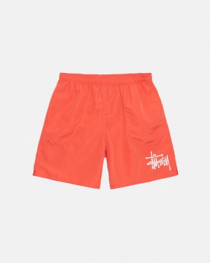 Pantaloni Scurti Barbati Stussy Apa Scurte Big Basic Corai | RRM-5102