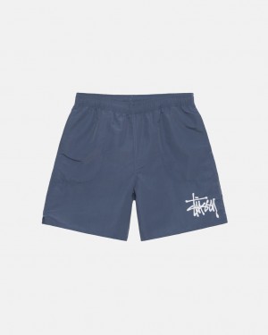 Pantaloni Scurti Barbati Stussy Apa Scurte Big Basic Bleumarin | MTI-0355