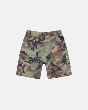 Pantaloni Scurti Barbati Stussy Ripstop Cargo Beach Scurte Camuflaj | LJW-5461