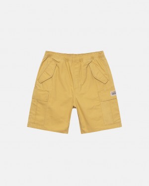 Pantaloni Scurti Barbati Stussy Ripstop Cargo Beach Scurte Galbeni | TZD-5805