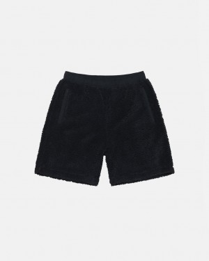 Pantaloni Scurti Barbati Stussy Sherpa Scurte Negrii | TUU-1915