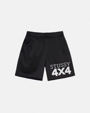 Pantaloni Scurti Dama Stussy 4X4 Mesh Scurte Negrii | YOX-1315