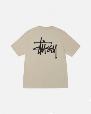 Tricou Barbati Stussy Basic Stussy Tee Kaki | XNJ-7911