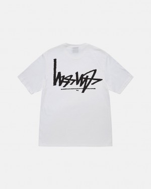 Tricou Barbati Stussy Flipped Tee Albi | OMP-4070