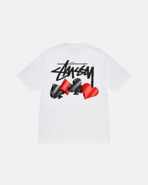 Tricou Barbati Stussy Suits Tee Albi | WDT-0314