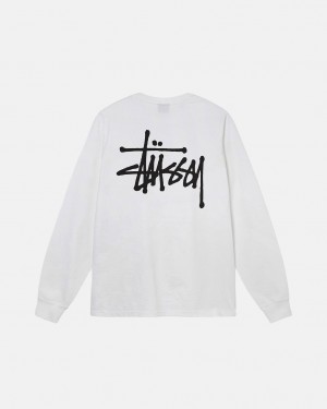 Tricou Dama Stussy Basic Stussy Ls Tee Albi | KPK-9610