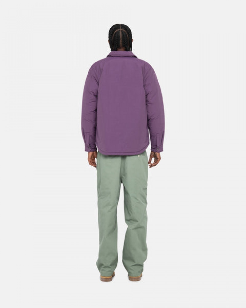 Camasa Barbati Stussy Căptușită Tech Over Shirt Violet | CMC-2779