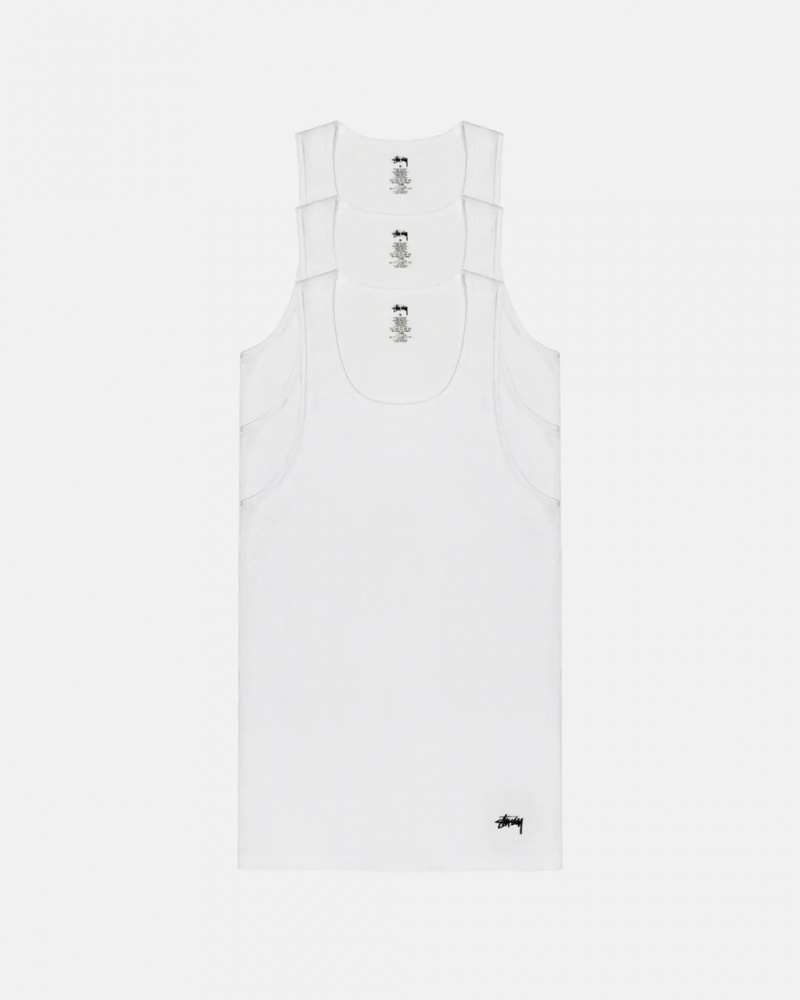 Camasa Barbati Stussy Stussy Tank Undershirt Albi | QXQ-2528