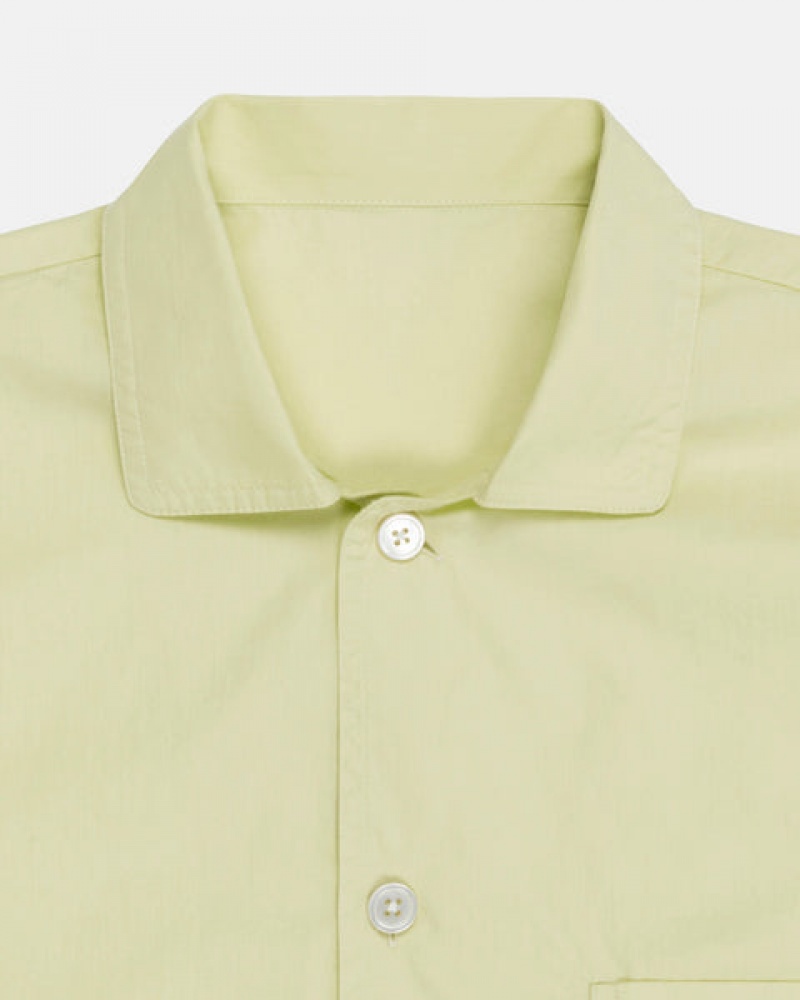 Camasa Barbati Stussy Tekla Poplin Pyjama Shirt Verzi Deschis | ROZ-8396