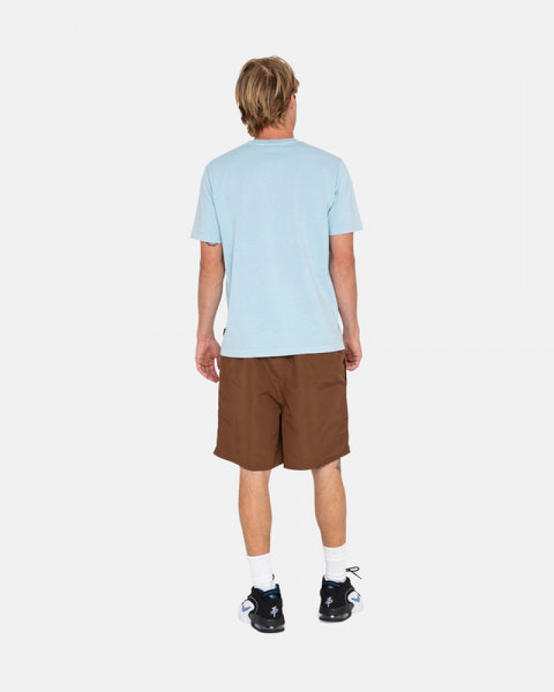 Costume De Baie Barbati Stussy Big Basic Apa Scurte Cafe | TVO-5140