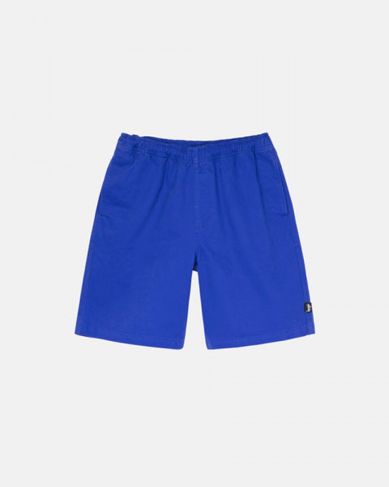 Costume De Baie Barbati Stussy Brushed Beach Scurte Albastri | YVA-9680