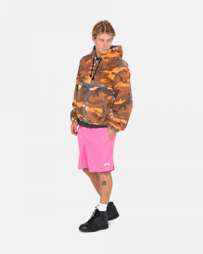 Costume De Baie Barbati Stussy Stock Apa Scurte Roz | HTQ-1915