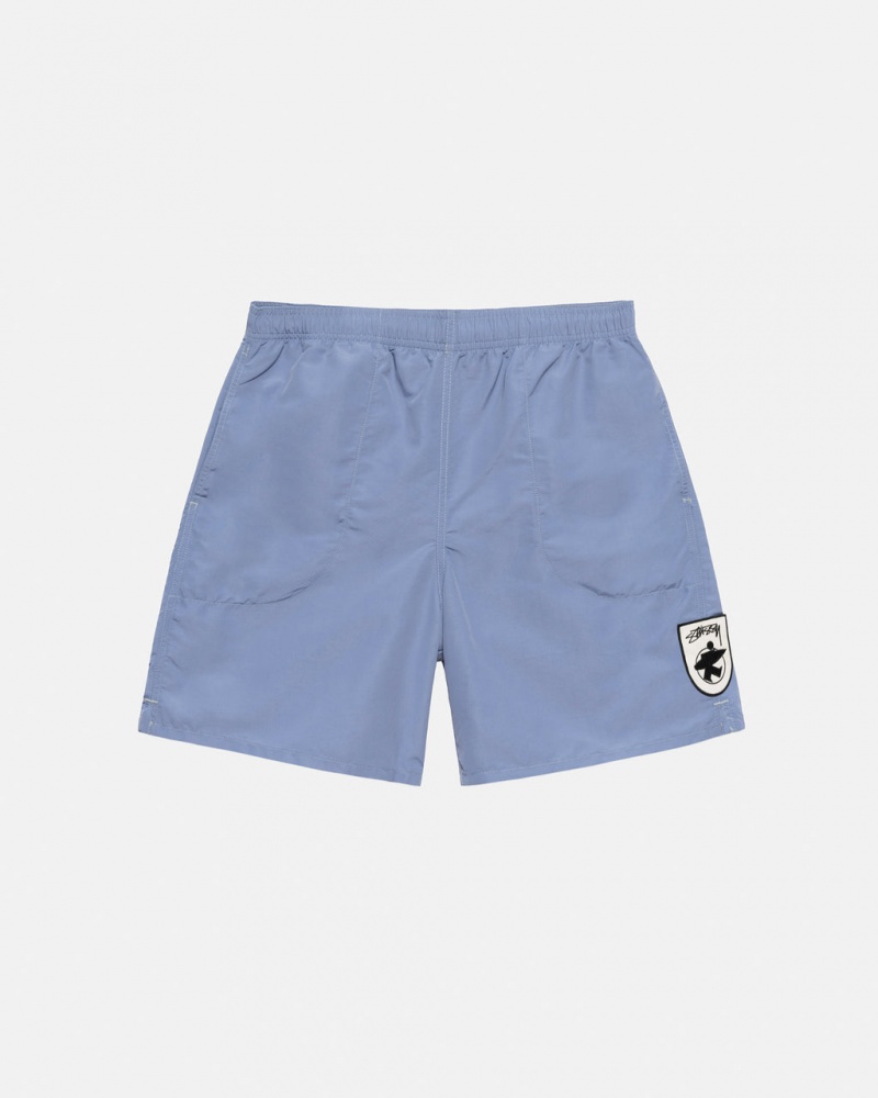 Costume De Baie Barbati Stussy Surfman Patch Apa Scurte Albastri | VLW-6656