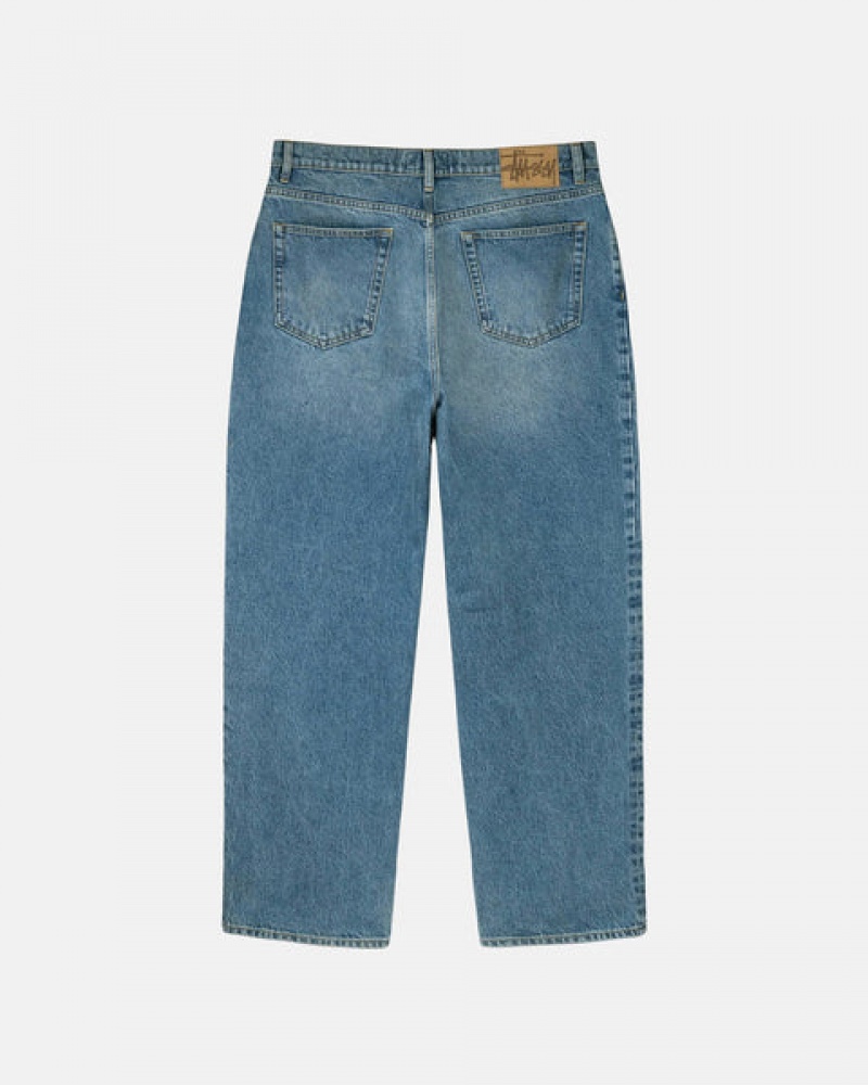 Denim Barbati Stussy Big Ol' Jean Denim Albastri | EFC-4854