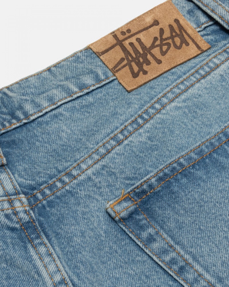 Denim Barbati Stussy Big Ol' Jean Denim Albastri | EFC-4854