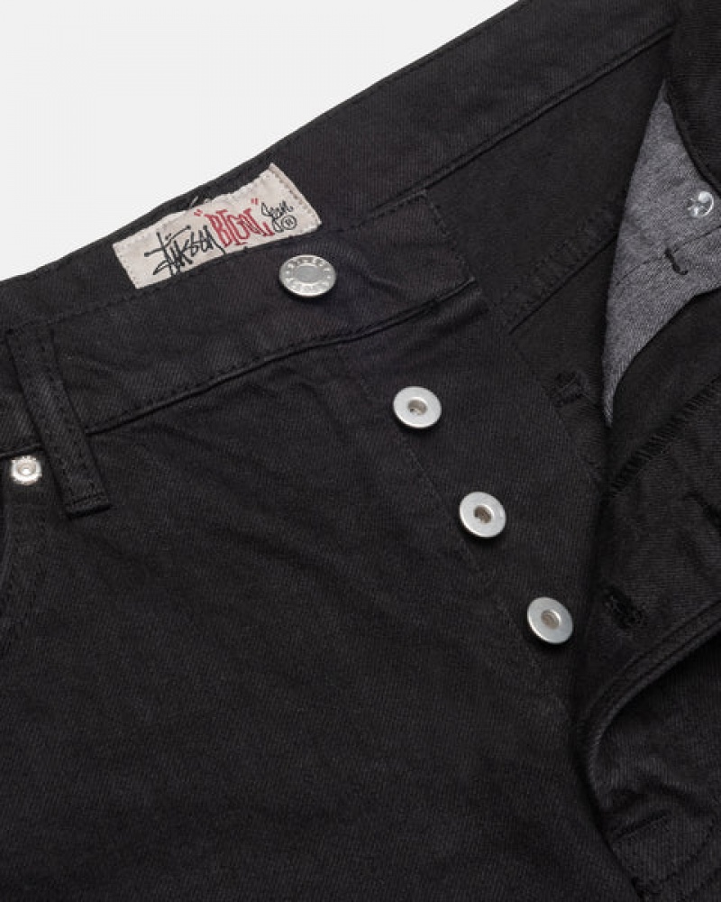 Denim Barbati Stussy Big Ol' Jean Overdyed Negrii | ZDI-1294