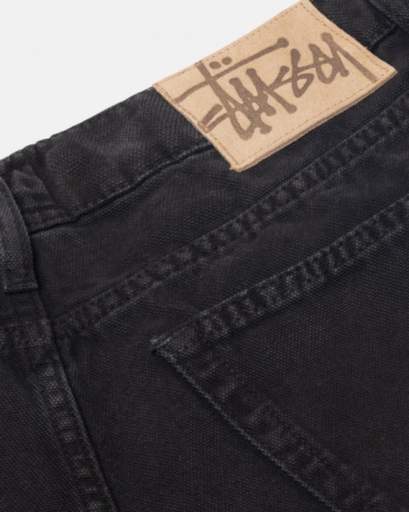 Denim Barbati Stussy Big Ol' Jean Washed Panza Negrii | QXB-5446