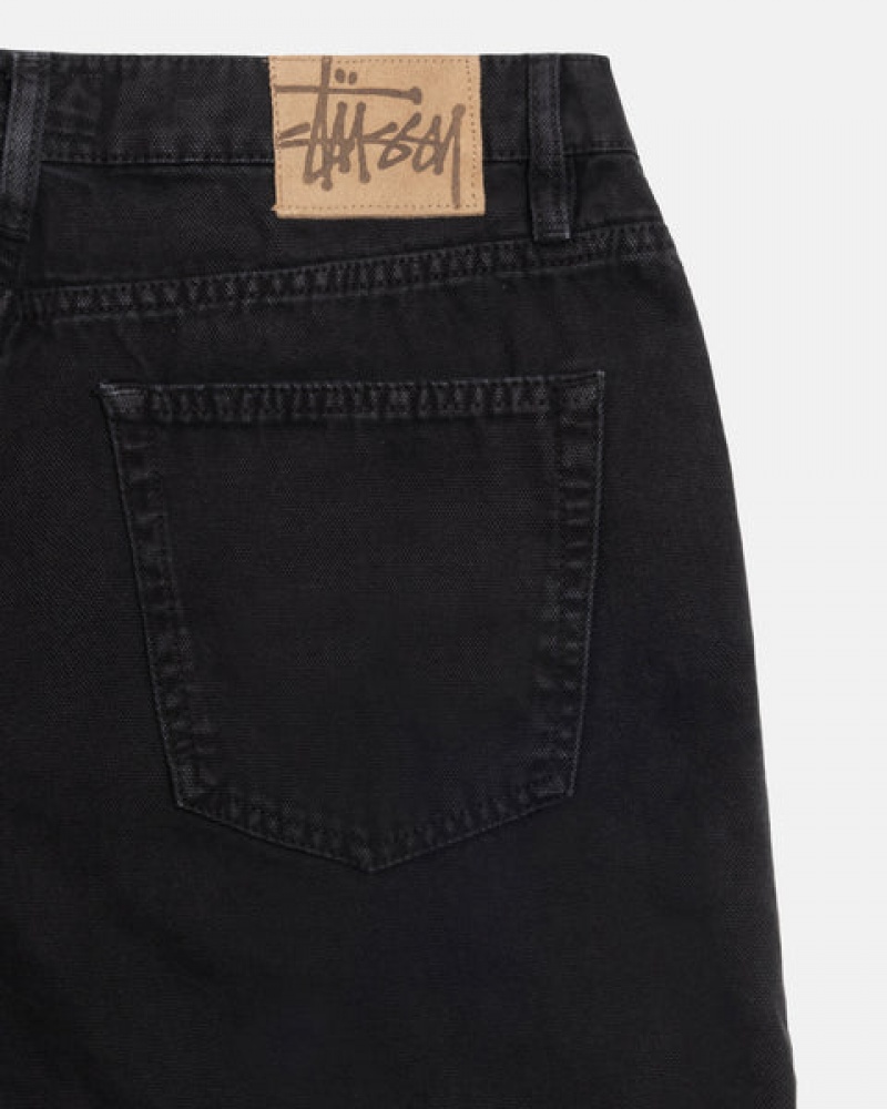 Denim Barbati Stussy Big Ol' Jean Washed Panza Negrii | QXB-5446