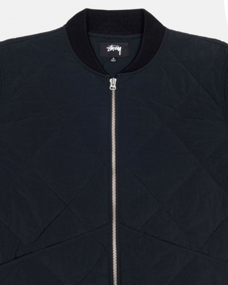 Geci Barbati Stussy 8 Ball Matlasat Liner Jacket Negrii | LFU-9132