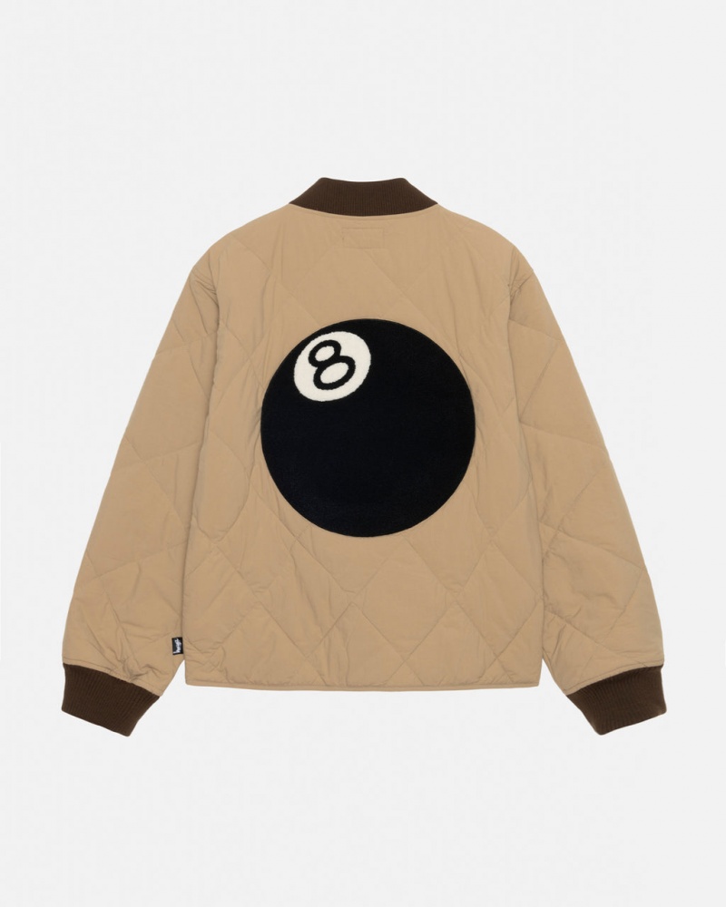 Geci Barbati Stussy 8 Ball Matlasat Liner Jacket Maro | COH-2734