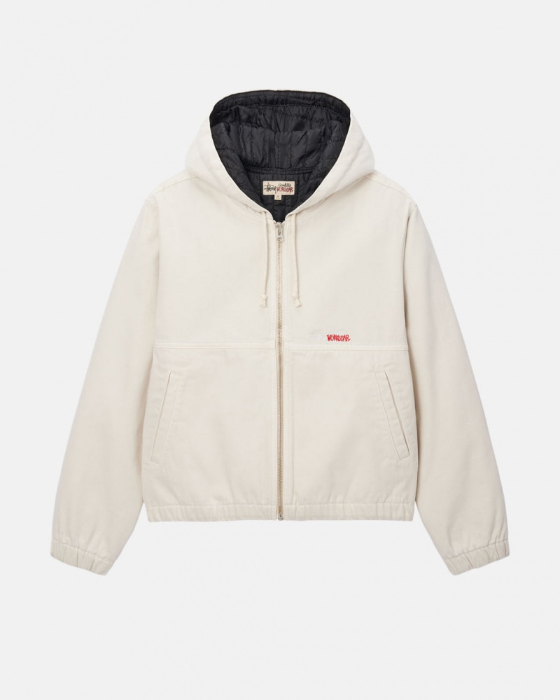 Geci Barbati Stussy Lucru Jacket Insulated Panza Bej | JKL-5841