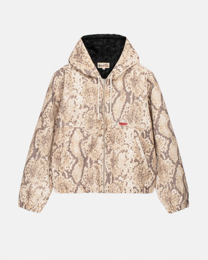 Geci Barbati Stussy Lucru Jacket Insulated Panza Snakeskin | CPJ-4591