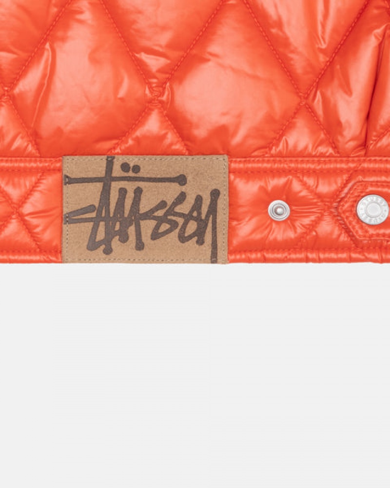 Geci Barbati Stussy Ranch Jacket Matlasat Nailon Rosii | PQN-5885